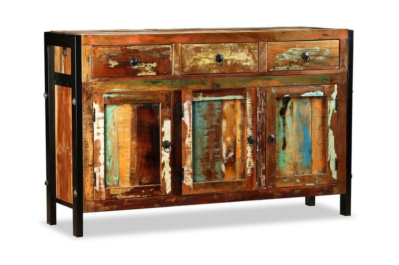 Skänk massivt återvunnet trä 120x35x76 cm - Brun - Förvaring - Förvaringsmöbler - Skänkar & sideboards