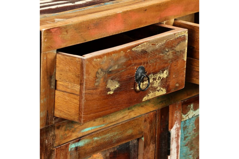 Skänk massivt återvunnet trä 120x35x76 cm - Brun - Förvaring - Förvaringsmöbler - Skänkar & sideboards
