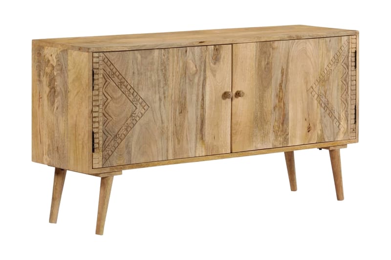 Skänk massivt mangoträ 120x30x60 cm - Brun - Skänkar & sideboards