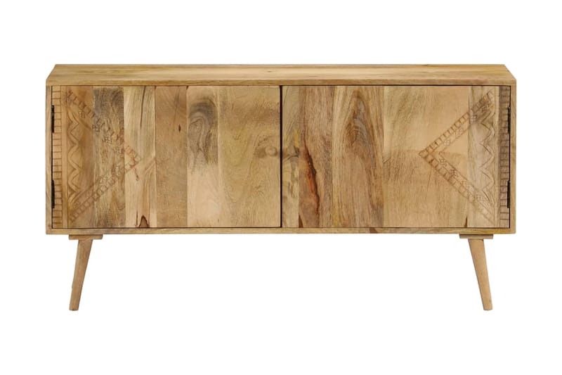 Skänk massivt mangoträ 120x30x60 cm - Brun - Skänkar & sideboards