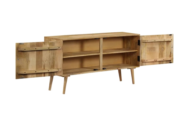 Skänk massivt mangoträ 120x30x60 cm - Brun - Skänkar & sideboards