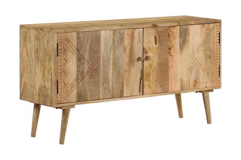 Skänk massivt mangoträ 120x30x60 cm - Brun - Skänkar & sideboards