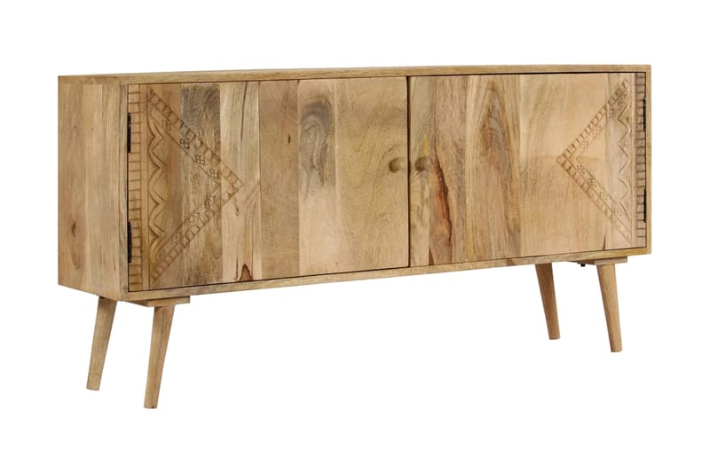 Skänk massivt mangoträ 120x30x60 cm - Brun - Skänkar & sideboards