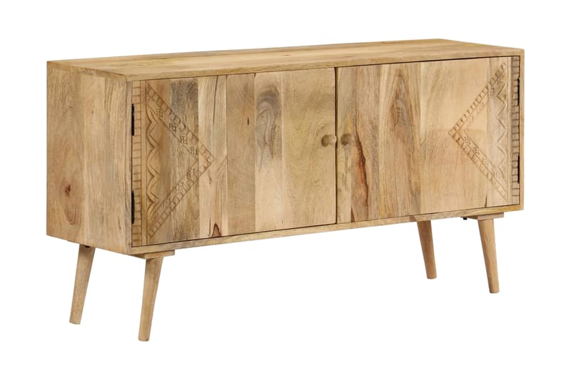 Skänk massivt mangoträ 120x30x60 cm - Brun - Skänkar & sideboards