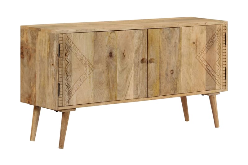 Skänk massivt mangoträ 120x30x60 cm - Brun - Skänkar & sideboards