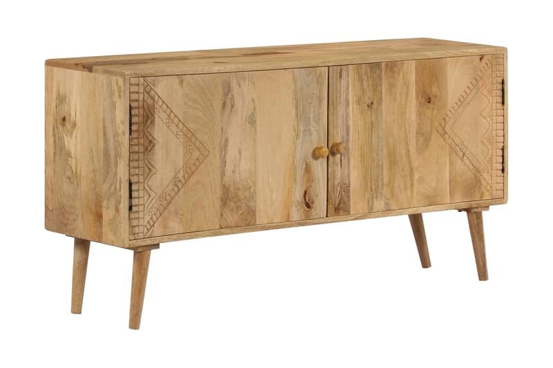 Skänk massivt mangoträ 120x30x60 cm - Brun - Skänkar & sideboards