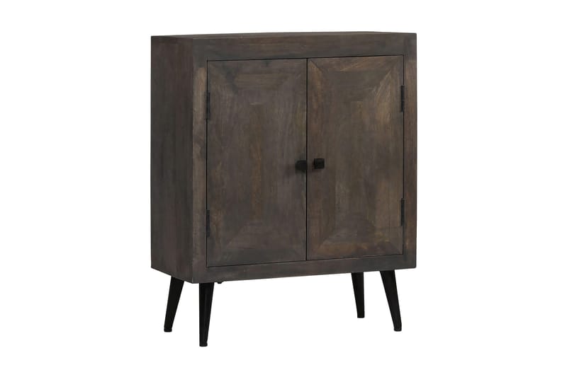 Skänk massivt mangoträ 60x30x76 cm - Grå - Skänkar & sideboards