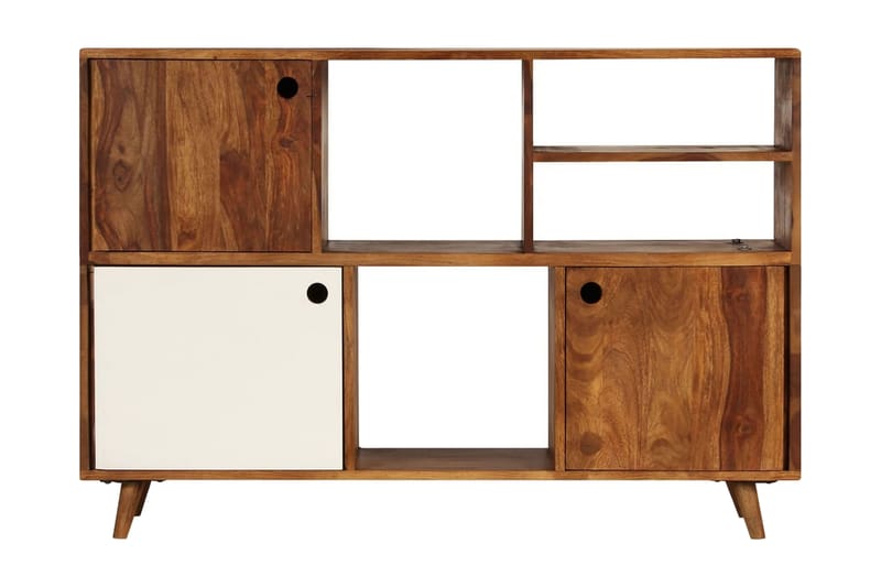 Skänk massivt sheshamträ 118x35x70 cm - Flerfärgad - Förvaring - Förvaringsmöbler - Skänkar & sideboards