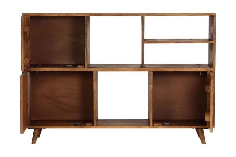 Skänk massivt sheshamträ 118x35x70 cm - Flerfärgad - Förvaring - Förvaringsmöbler - Skänkar & sideboards