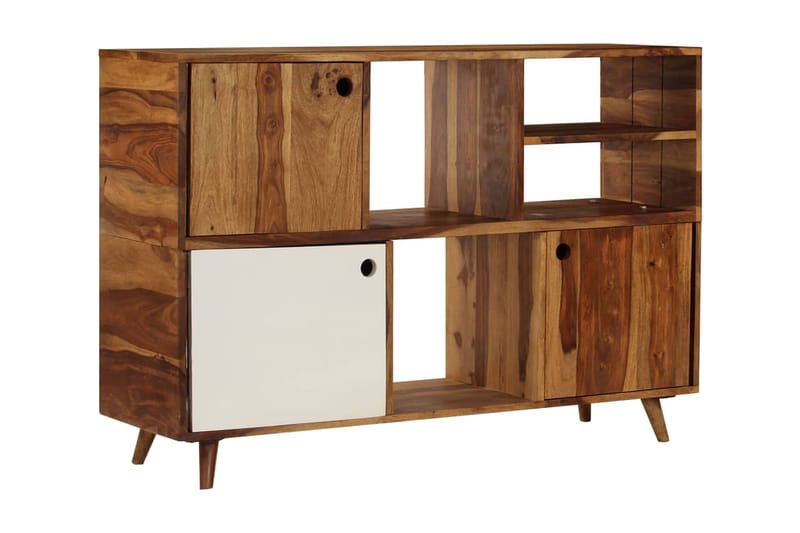Skänk massivt sheshamträ 118x35x70 cm - Flerfärgad - Förvaring - Förvaringsmöbler - Skänkar & sideboards