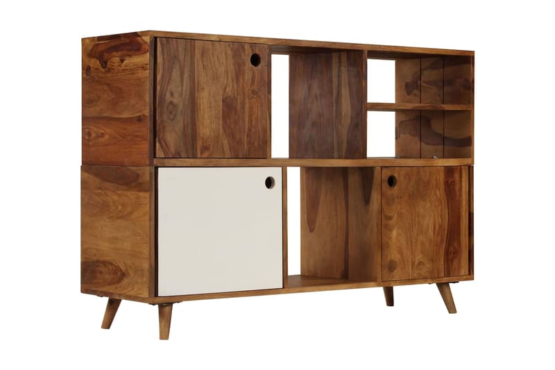 Skänk massivt sheshamträ 118x35x70 cm - Flerfärgad - Förvaring - Förvaringsmöbler - Skänkar & sideboards