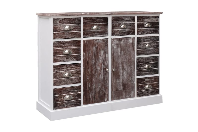 Skänk med 10 lådor brun 113x30x79 cm trä - Brun - Förvaring - Förvaringsmöbler - Skänkar & sideboards