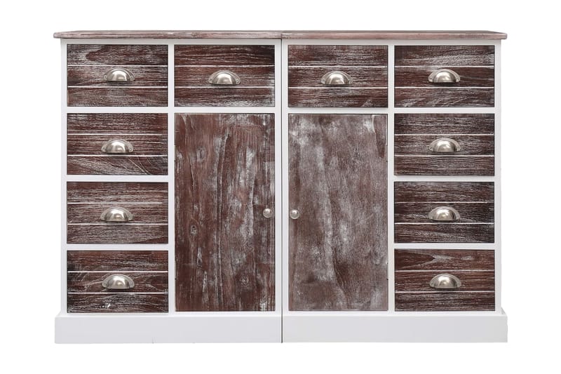 Skänk med 10 lådor brun 113x30x79 cm trä - Brun - Förvaring - Förvaringsmöbler - Skänkar & sideboards