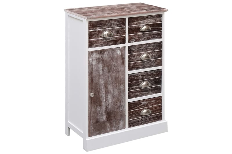 Skänk med 10 lådor brun 113x30x79 cm trä - Brun - Förvaring - Förvaringsmöbler - Skänkar & sideboards