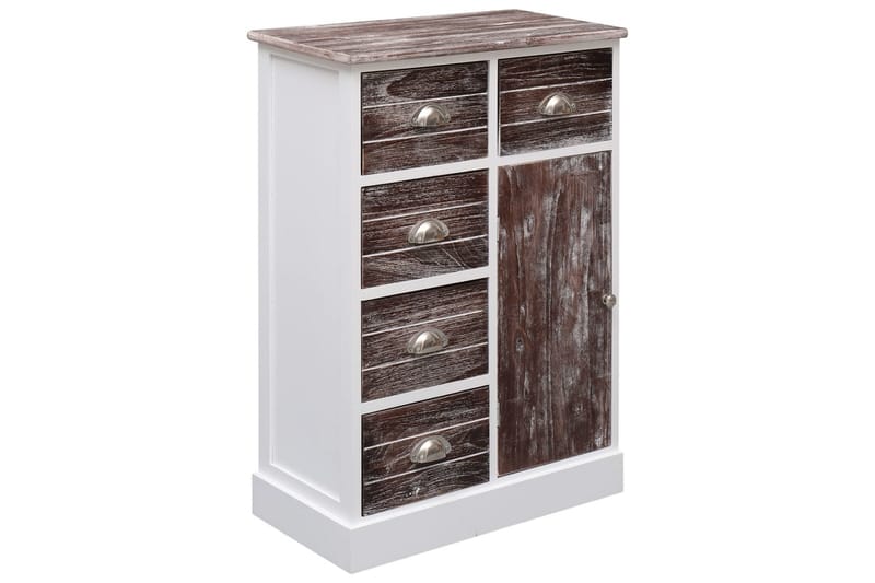Skänk med 10 lådor brun 113x30x79 cm trä - Brun - Förvaring - Förvaringsmöbler - Skänkar & sideboards