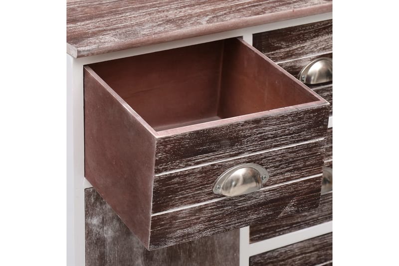 Skänk med 10 lådor brun 113x30x79 cm trä - Brun - Förvaring - Förvaringsmöbler - Skänkar & sideboards