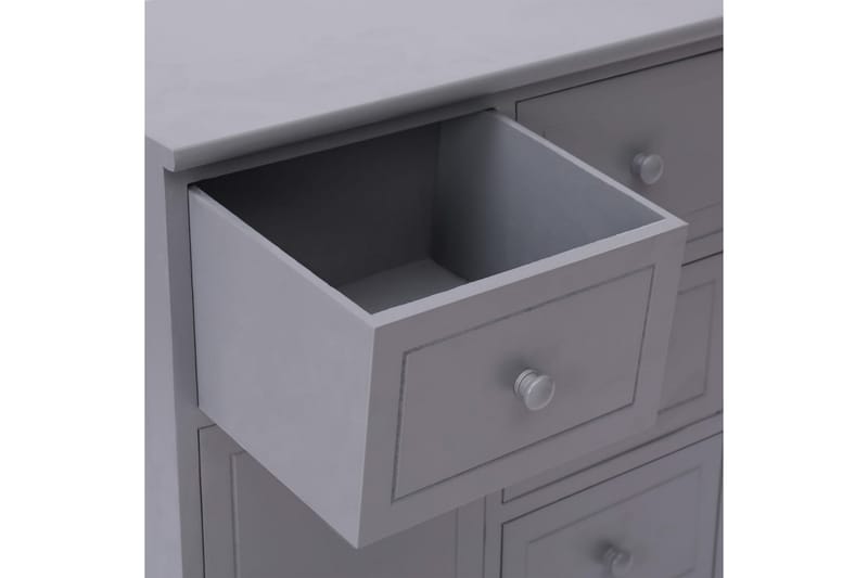 Skänk med 10 lådor grå 113x30x79 cm trä - Grå - Förvaring - Förvaringsmöbler - Skänkar & sideboards