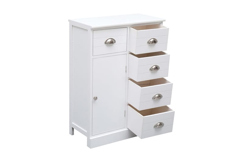 Skänk med 10 lådor vit 113x30x79 cm trä - Vit - Förvaring - Förvaringsmöbler - Skänkar & sideboards