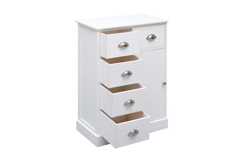 Skänk med 10 lådor vit 113x30x79 cm trä - Vit - Förvaring - Förvaringsmöbler - Skänkar & sideboards