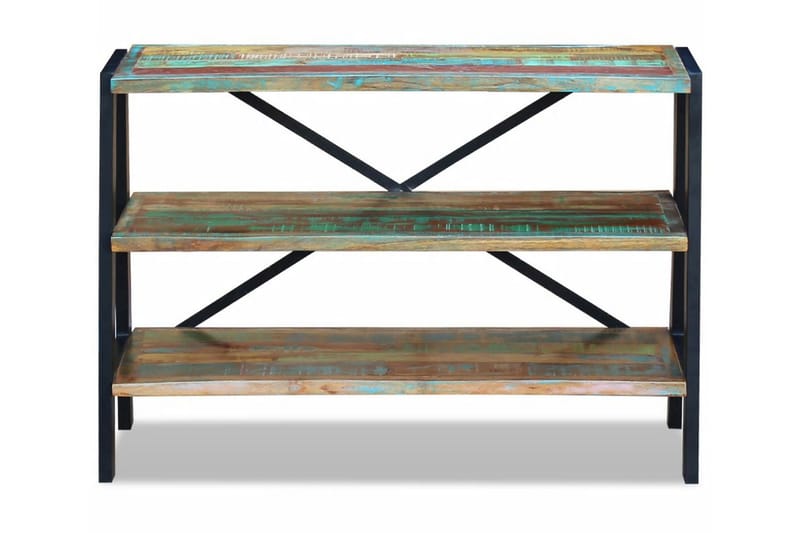 Skänk med 3 hyllor massivt återvunnet trä - Flerfärgad - Skänkar & sideboards