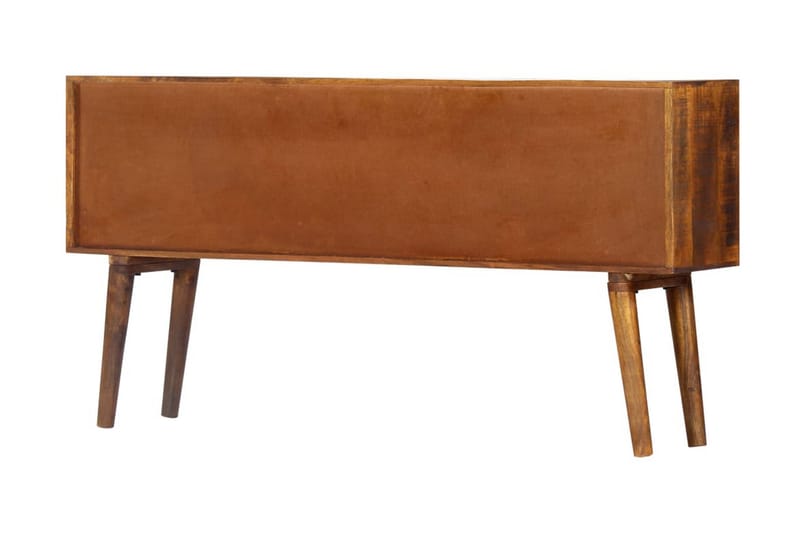 Skänk med mönster 130x30x70 cm massivt mangoträ - Brun - Förvaring - Förvaringsmöbler - Skänkar & sideboards