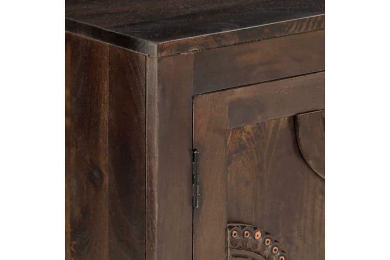 Skänk med snidad design 110x35x70 cm massivt mangoträ - Brun - Förvaring - Förvaringsmöbler - Skänkar & sideboards