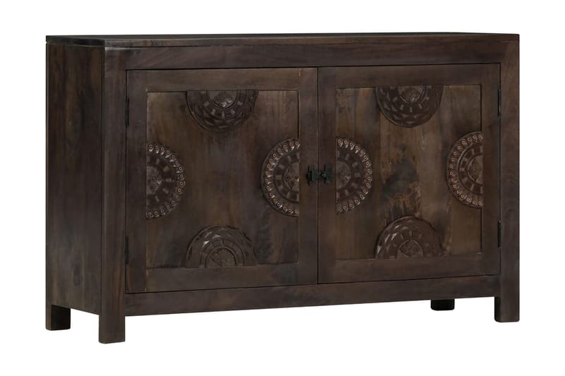 Skänk med snidad design 110x35x70 cm massivt mangoträ - Brun - Förvaring - Förvaringsmöbler - Skänkar & sideboards