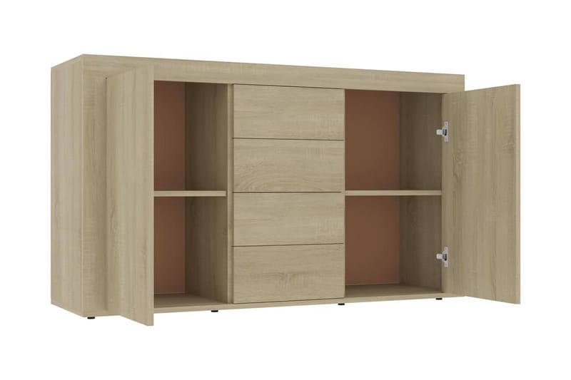 Skänk sonoma-ek 120x36x69 cm spånskiva - Brun - Skänkar & sideboards