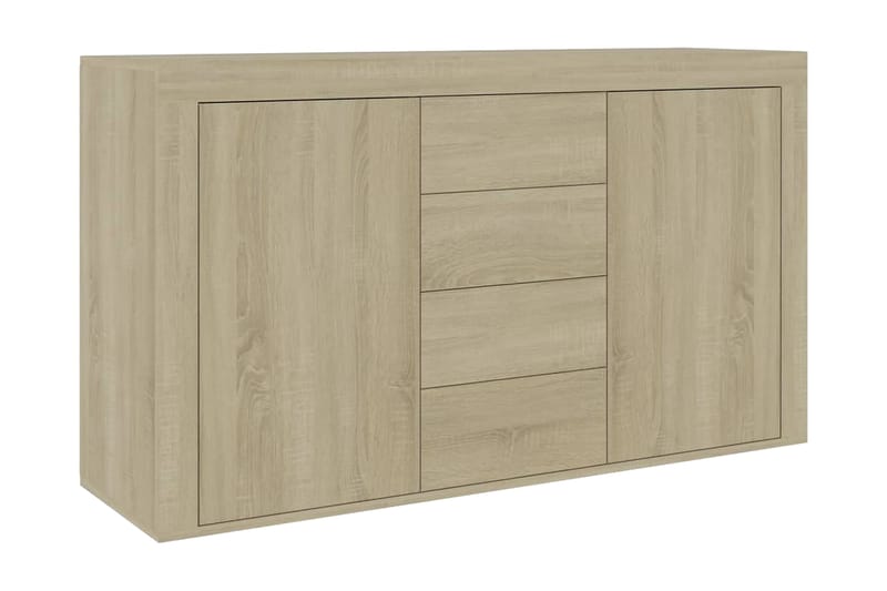 Skänk sonoma-ek 120x36x69 cm spånskiva - Brun - Skänkar & sideboards