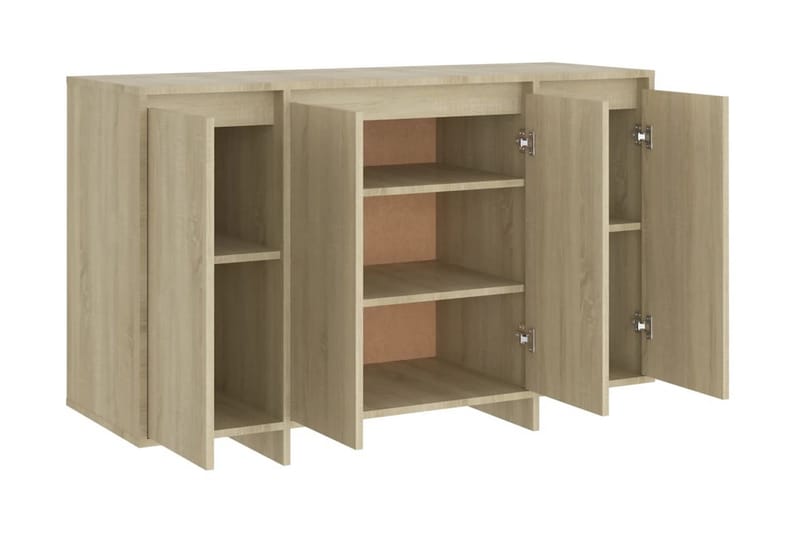 Skänk sonoma-ek 120x41x75 cm spånskiva - Ek - Förvaring - Förvaringsmöbler - Skänkar & sideboards