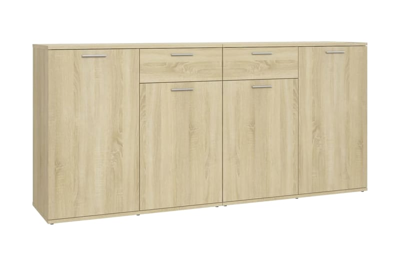 Skänk sonoma-ek 160x36x75 cm spånskiva - Brun - Skänkar & sideboards