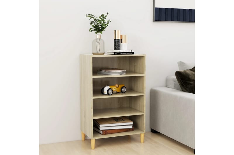 Skänk sonoma-ek 57x35x90 cm spånskiva - Brun - Förvaring - Förvaringsmöbler - Skänkar & sideboards