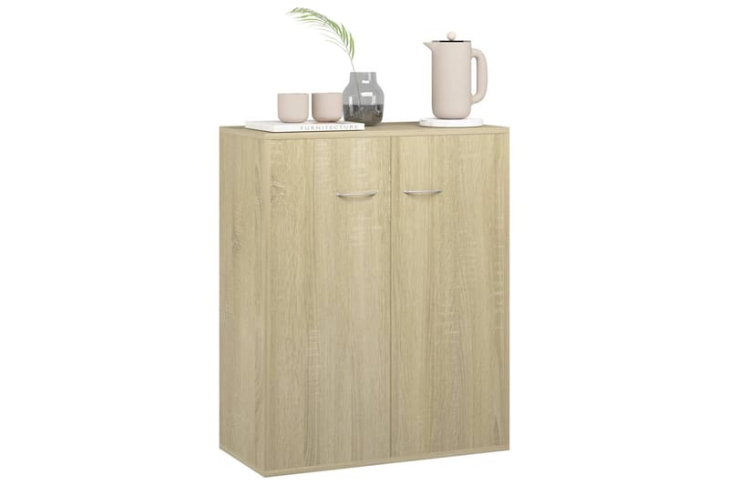 Skänk sonoma-ek 60x30x75 cm spånskiva - Brun - Skänkar & sideboards