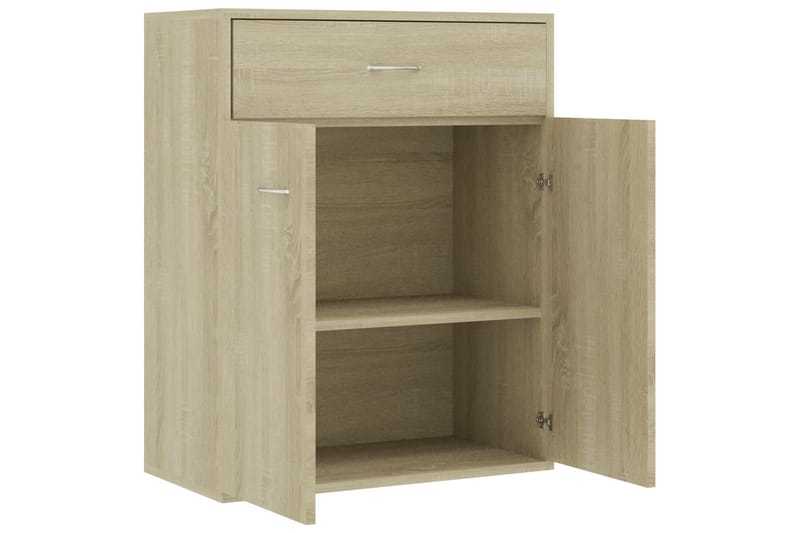 Skänk sonoma-ek 60x30x75 cm spånskiva - Brun - Förvaring - Förvaringsmöbler - Skänkar & sideboards