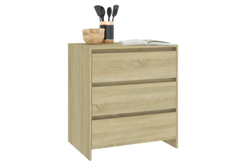 Skänk sonoma-ek 70x41x75 cm spånskiva - Ek - Förvaring - Förvaringsmöbler - Skänkar & sideboards