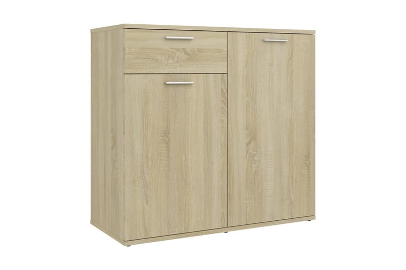 Skänk sonoma-ek 80x36x75 cm spånskiva - Brun - Skänkar & sideboards