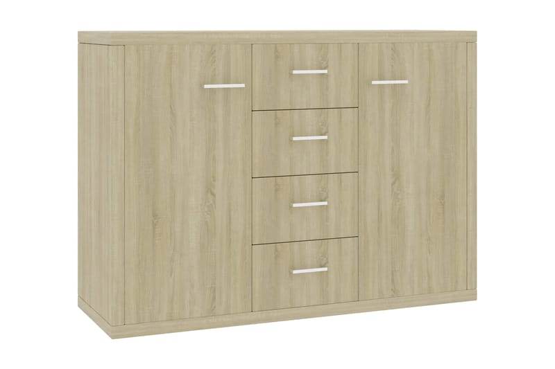 Skänk sonoma-ek 88x30x65 cm spånskiva - Brun - Skänkar & sideboards