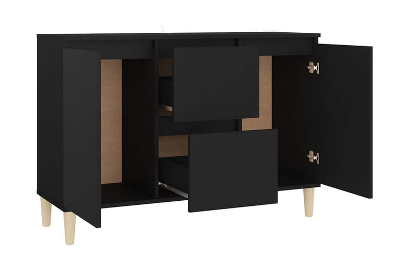 Skänk svart 103,5x35x70 cm spånskiva - Svart - Skänkar & sideboards