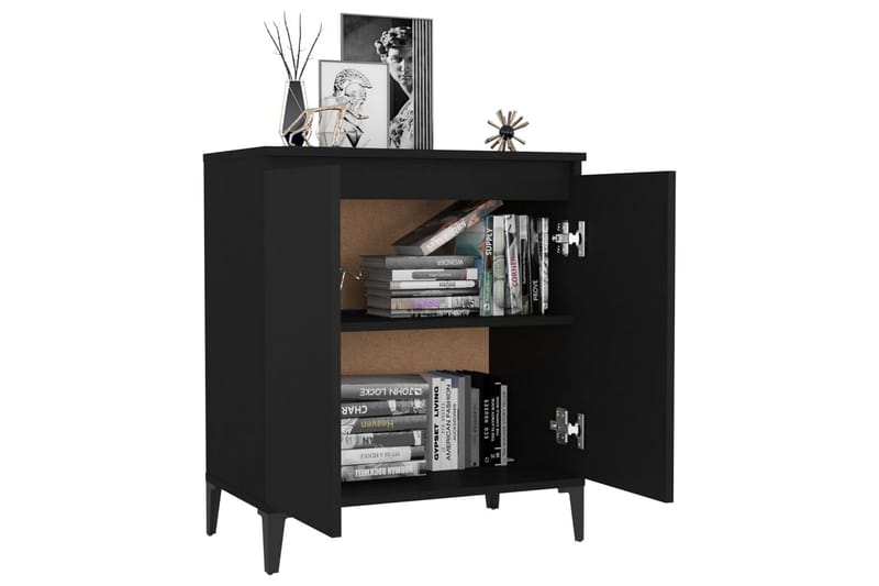 Skänk svart 60x35x70 cm spånskiva - Svart - Förvaring - Förvaringsmöbler - Skänkar & sideboards