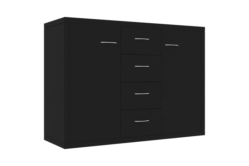 Skänk svart 88x30x65 cm spånskiva - Svart - Skänkar & sideboards