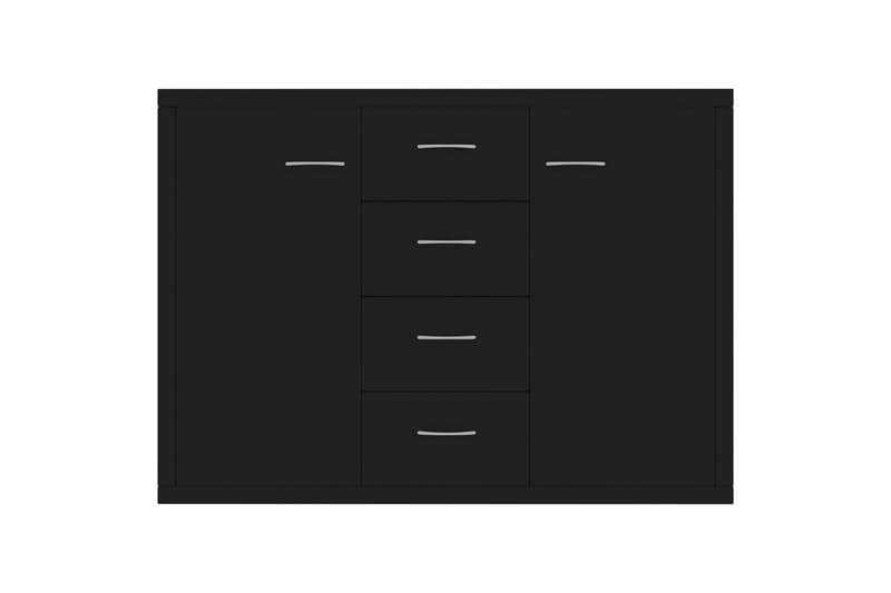 Skänk svart 88x30x65 cm spånskiva - Svart - Skänkar & sideboards
