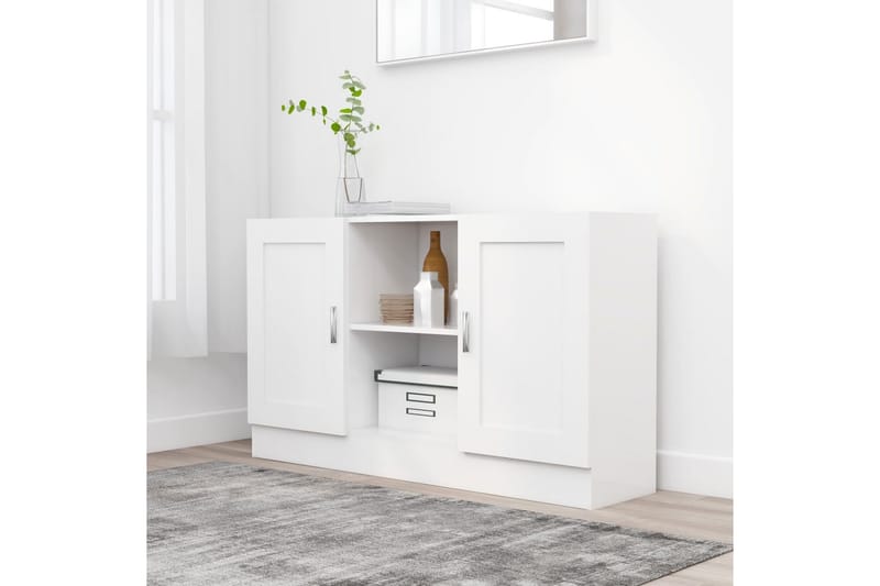 Skänk vit 120x30,5x70 cm spånskiva - Vit - Förvaring - Förvaringsmöbler - Skänkar & sideboards