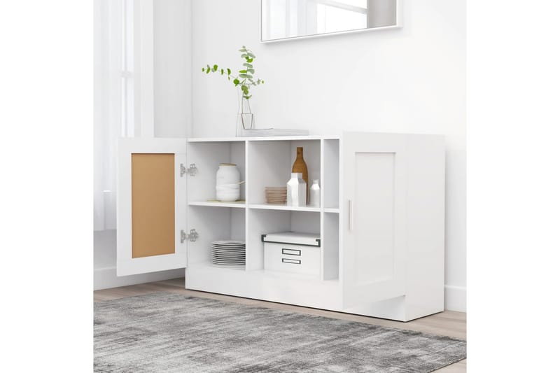 Skänk vit 120x30,5x70 cm spånskiva - Vit - Förvaring - Förvaringsmöbler - Skänkar & sideboards