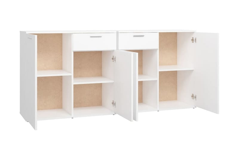 Skänk vit 160x36x75 cm spånskiva - Vit - Förvaring - Förvaringsmöbler - Skänkar & sideboards