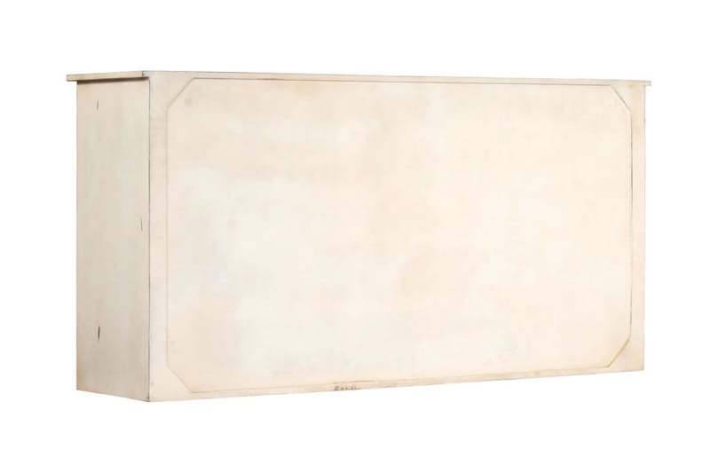 Skänk vit 160x40x80 cm massivt mangoträ - Vit - Skänkar & sideboards