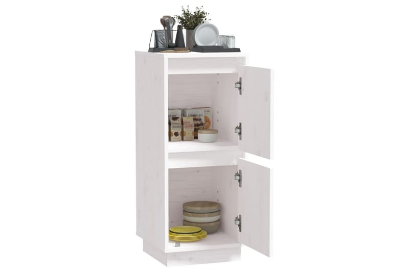 Skänk vit 31,5x34x75 cm massiv furu - Vit - Förvaring - Förvaringsmöbler - Skänkar & sideboards
