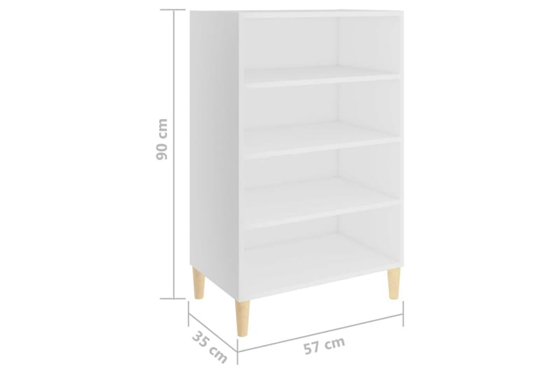 Skänk vit 57x35x90 cm spånskiva - Vit - Förvaring - Förvaringsmöbler - Skänkar & sideboards