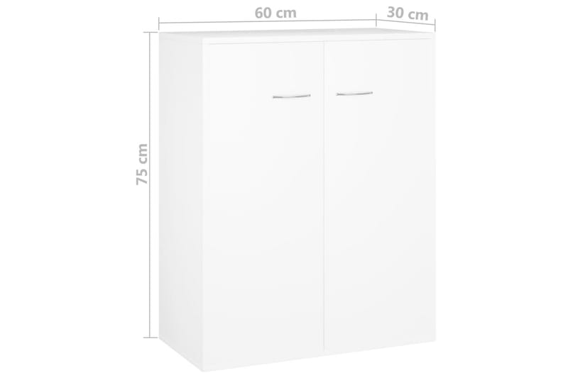 Skänk vit 60x30x75 cm spånskiva - Vit - Förvaring - Förvaringsmöbler - Skänkar & sideboards