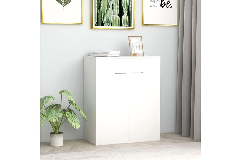 Skänk vit 60x30x75 cm spånskiva - Vit - Förvaring - Förvaringsmöbler - Skänkar & sideboards