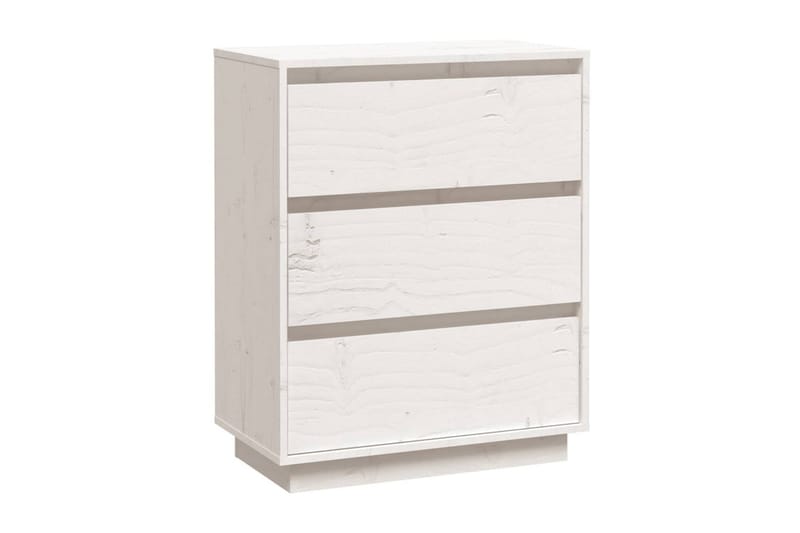 Skänk vit 60x34x75 cm massiv furu - Vit - Skänkar & sideboards